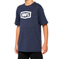 100% Youth Icon T-Shirt - Navy - Small 20001-00012
