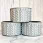 Silver Metallic MACRAME Tumbler Boot -fits 20-40oz
