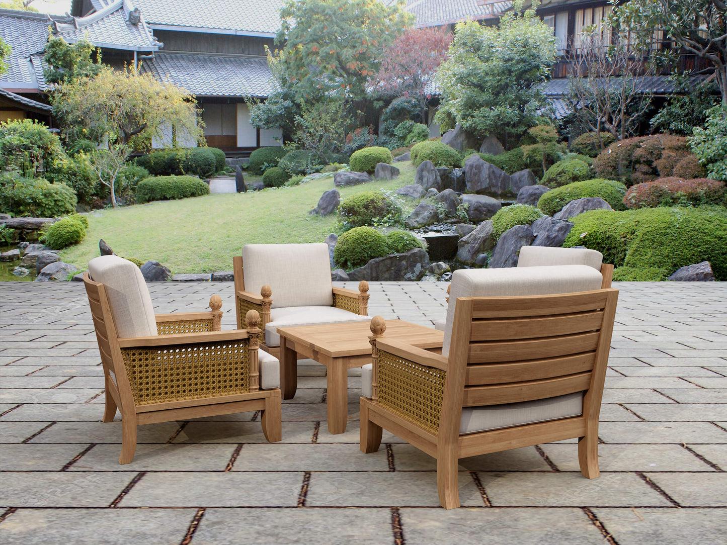 Replacement Cushion Set-55 Luxe Modular Deep Seating Set