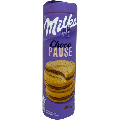 Milka Choco Biscuit Pause - Delicious Chocolate Cream Filled Biscuits, 260g Pack