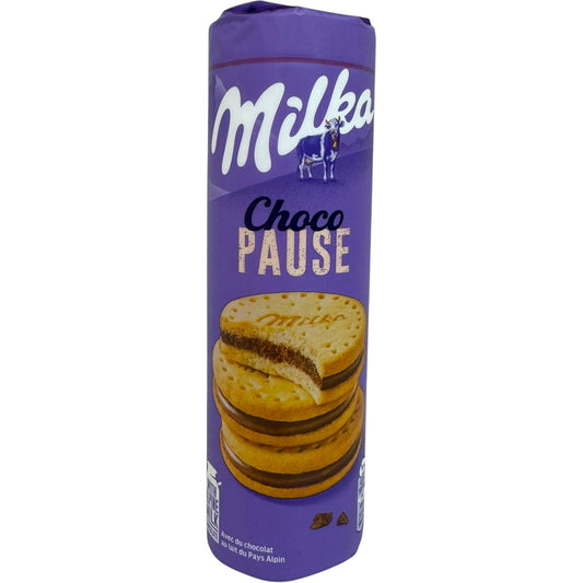 Milka Choco Biscuit Pause - Delicious Chocolate Cream Filled Biscuits, 260g Pack