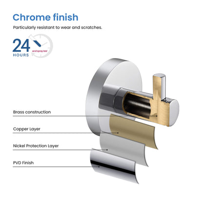 Halo Bathroom Towel & Robe Hook 2 Count