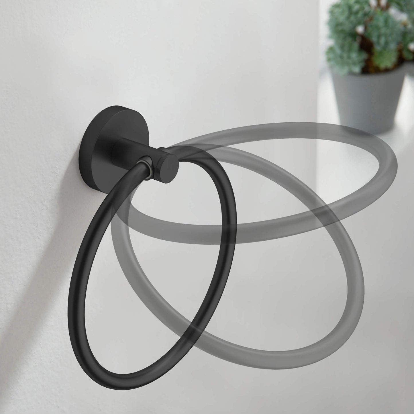 Halo Bathroom Towel Ring