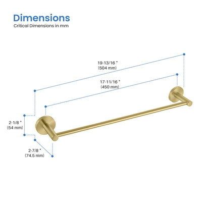 Halo Bathroom 18" Towel Bar