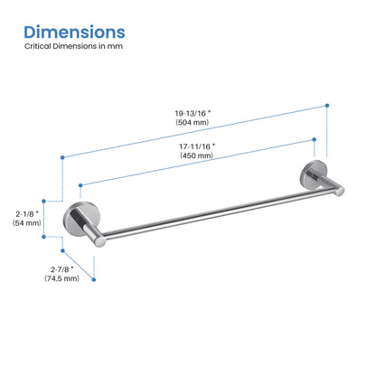 Halo Bathroom 18" Towel Bar