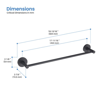 Halo Bathroom 18" Towel Bar
