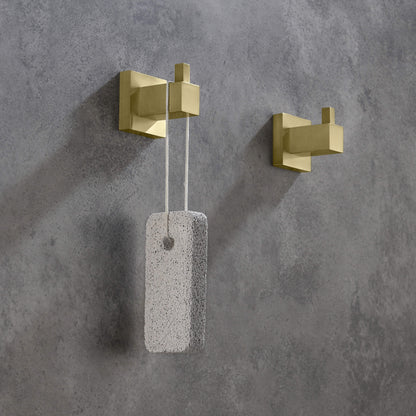 Quadra Bathroom Towel & Robe Hook