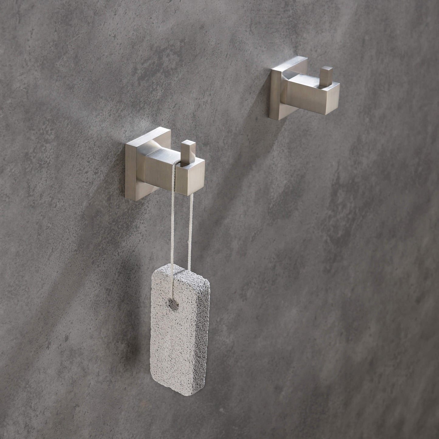 Quadra Bathroom Towel & Robe Hook 2 Count