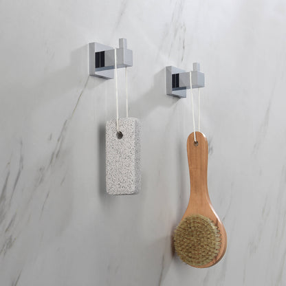 Quadra Bathroom Towel & Robe Hook 2 Count