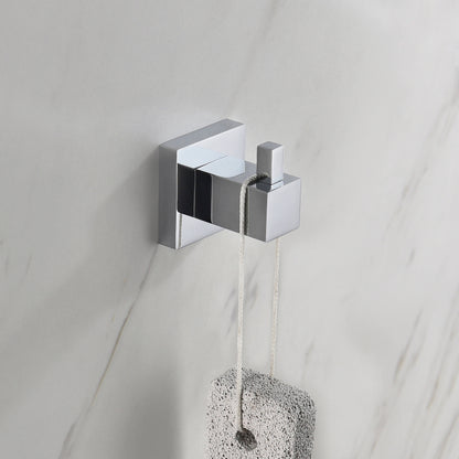 Quadra Bathroom Towel & Robe Hook