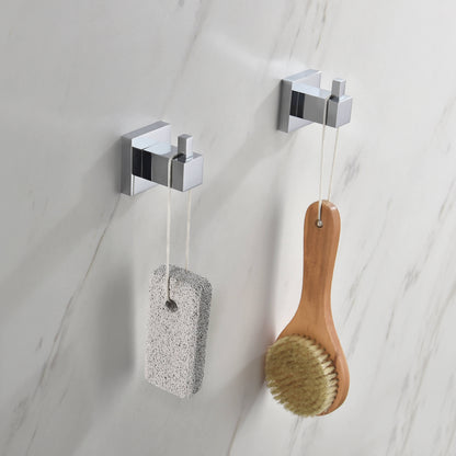 Quadra Bathroom Towel & Robe Hook 2 Count