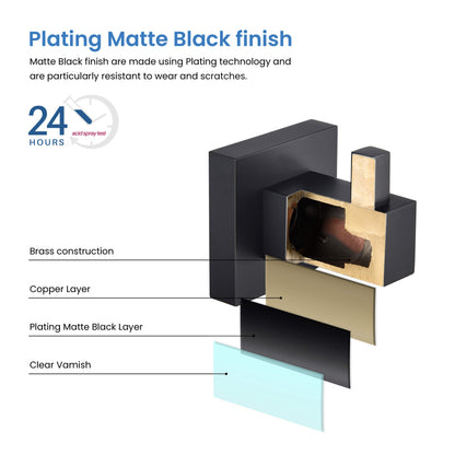 Quadra Bathroom Towel & Robe Hook