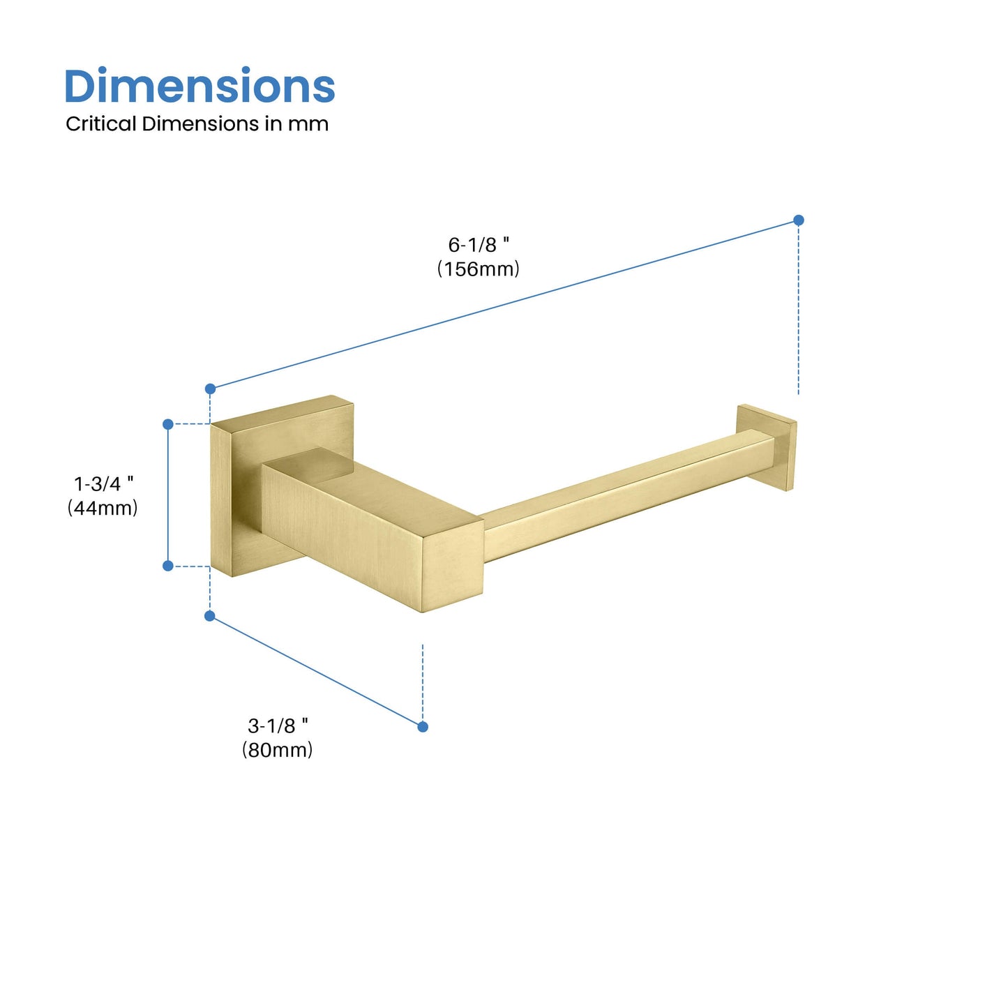 Quadra Bathroom Toilet Paper Holder