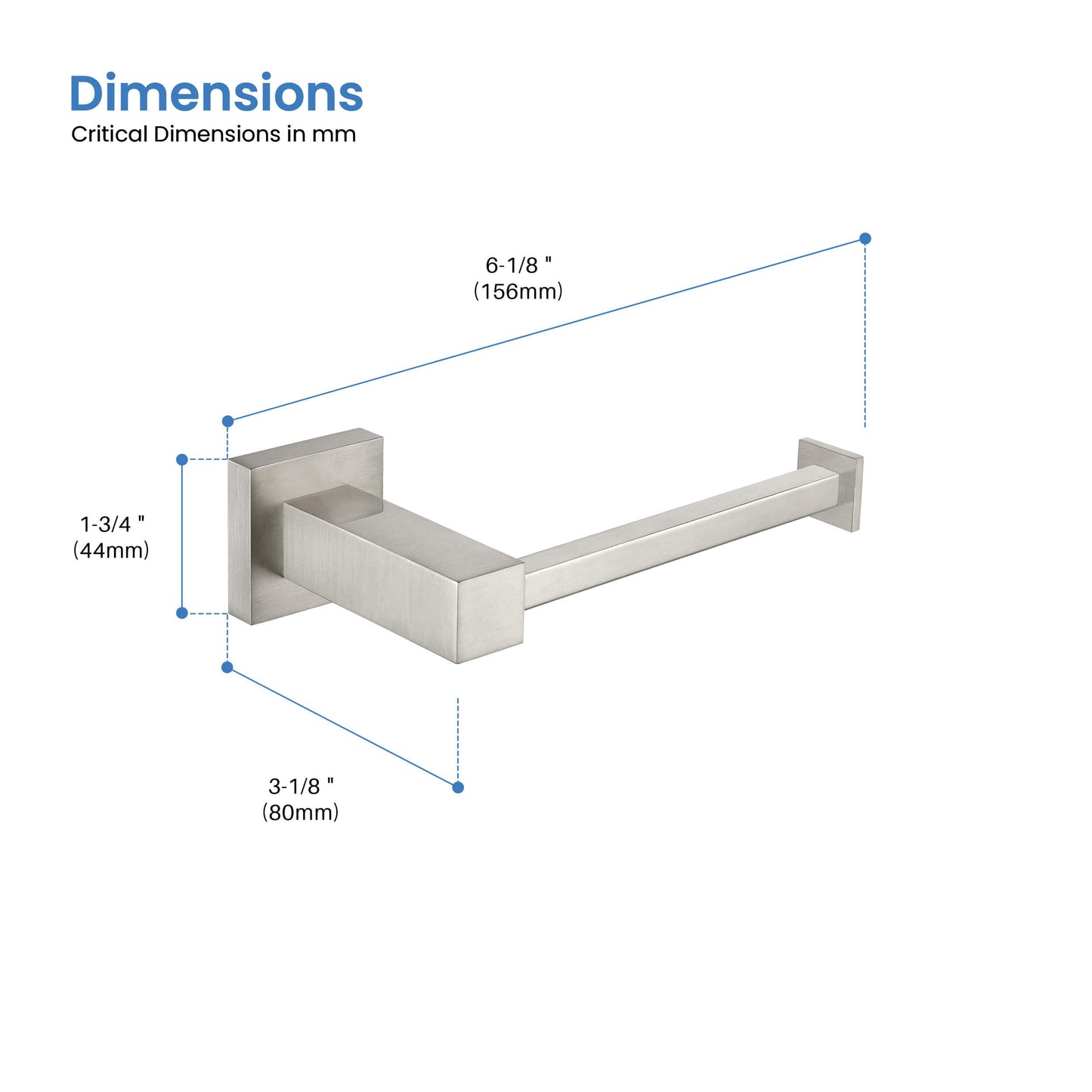 Quadra Bathroom Toilet Paper Holder