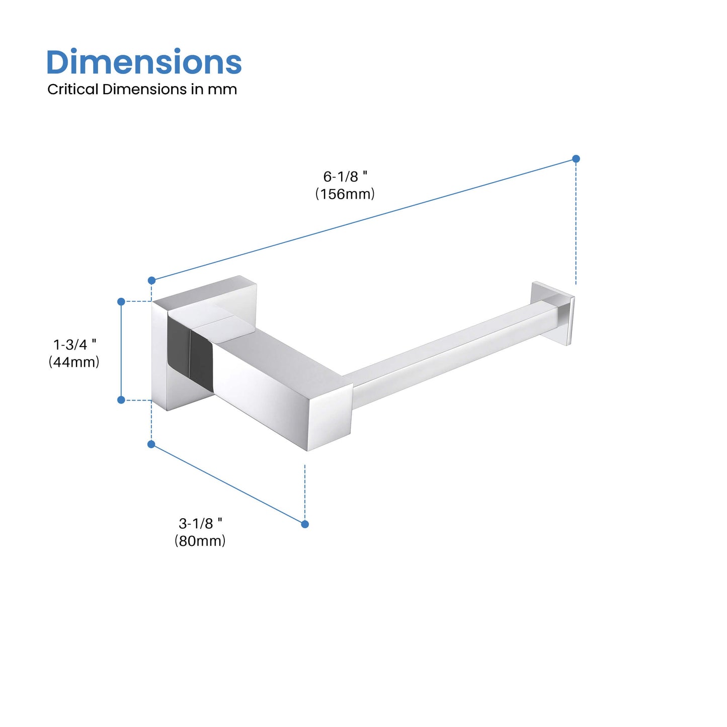 Quadra Bathroom Toilet Paper Holder
