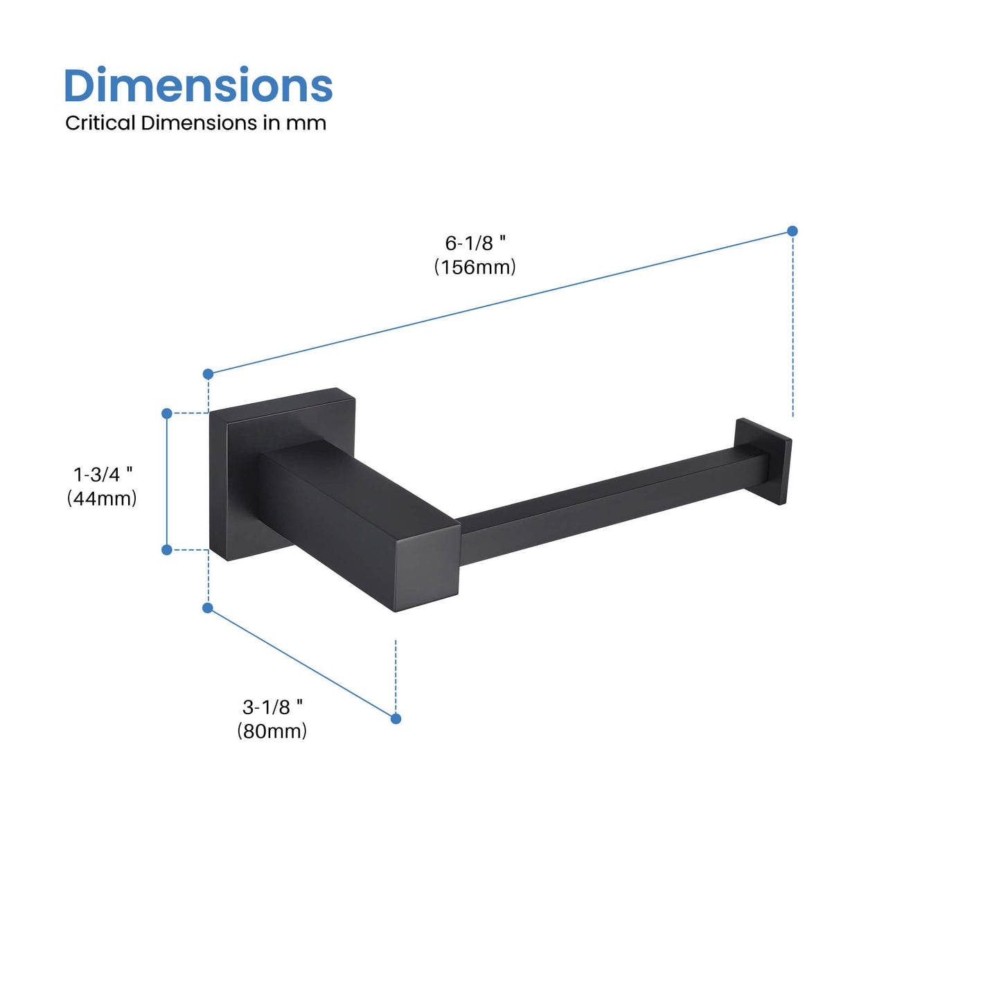 Quadra Bathroom Toilet Paper Holder