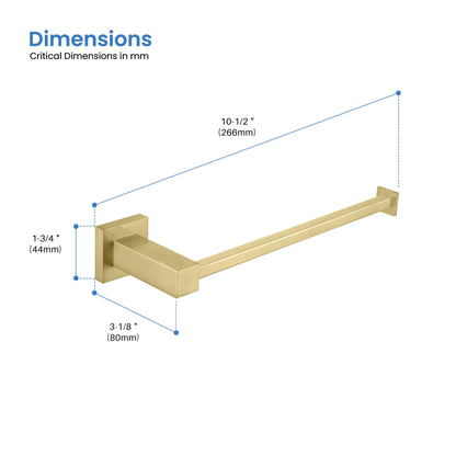 Quadra 10 inch Bathroom Towel Bar