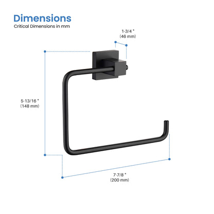 Quadra Bathroom Towel Ring