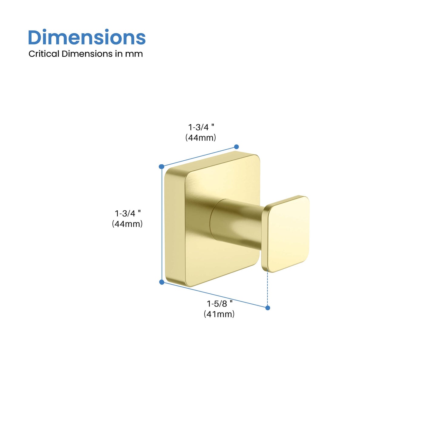 Fusion Bathroom Towel & Robe Hook