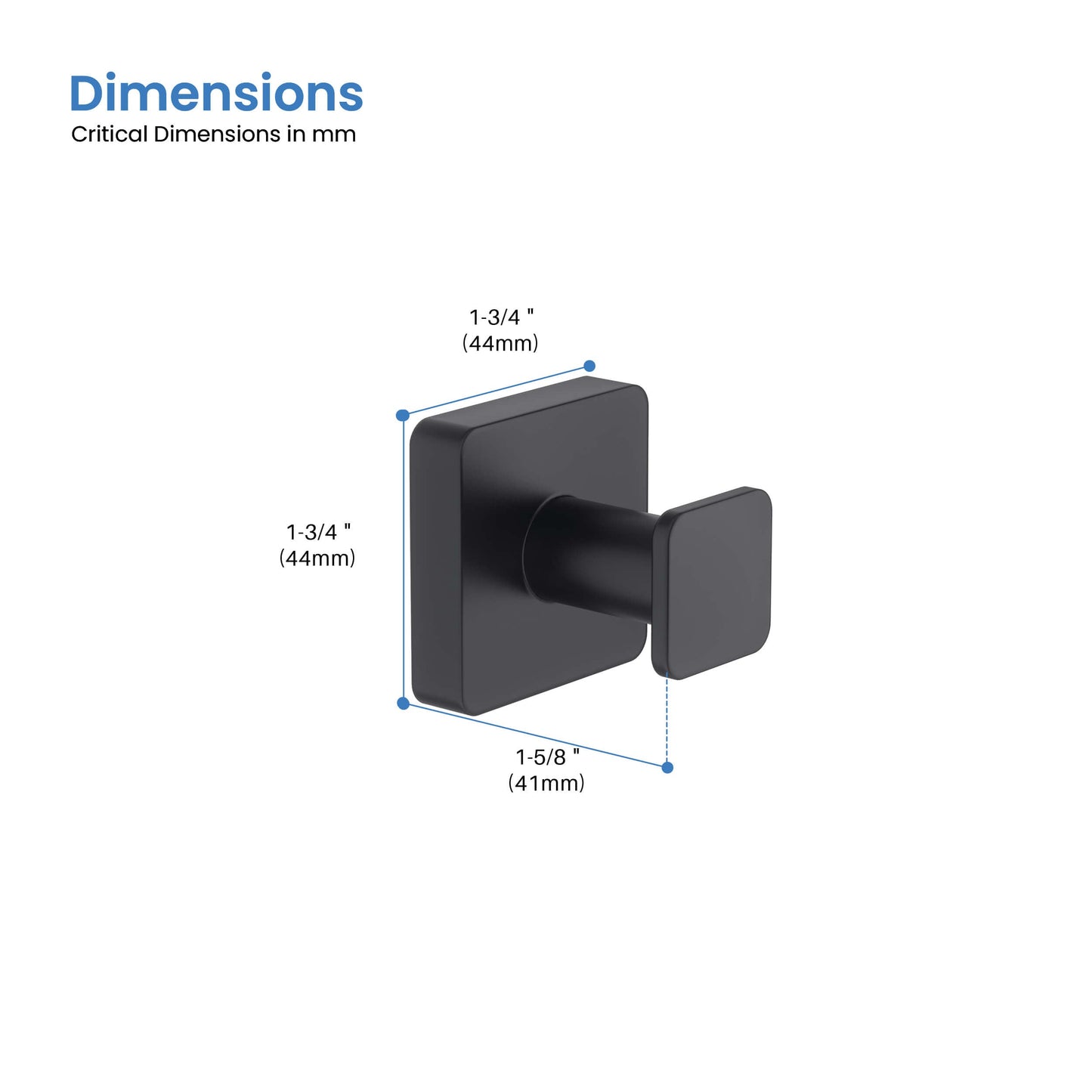 Fusion Bathroom Towel & Robe Hook