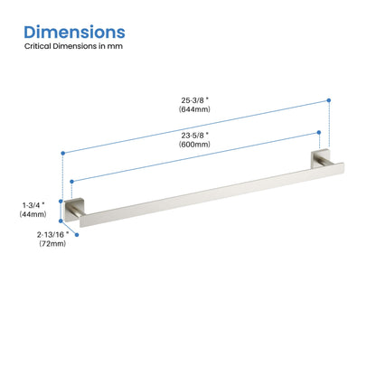 Fusion 24 inch Bathroom Towel Bar