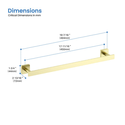 Fusion 18 inch Bathroom Towel Bar