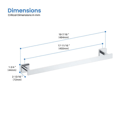 Fusion 18 inch Bathroom Towel Bar