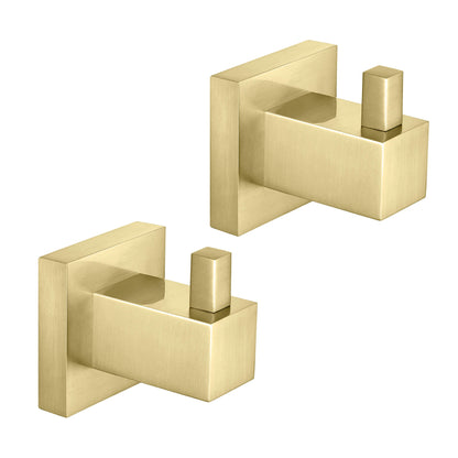 Quadra Bathroom Towel & Robe Hook 2 Count