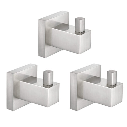 Quadra Bathroom Towel & Robe Hook 3 Count