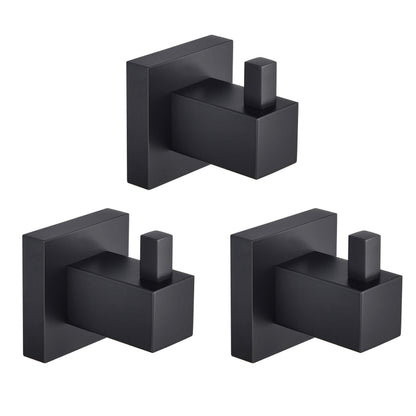 Quadra Bathroom Towel & Robe Hook 3 Count