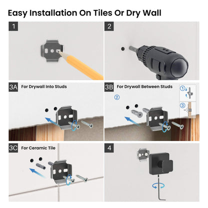 Fusion Bathroom Towel & Robe Hook 3 Count