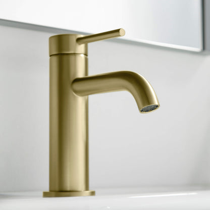 Halo Single Handle Bathroom Vanity Sink Faucet with Pop Up Drain
