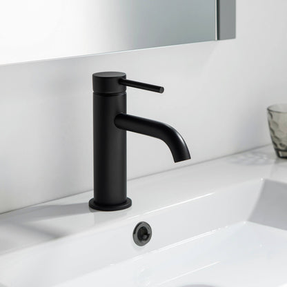Halo Single Handle Bathroom Vanity Sink Faucet with Pop Up Drain