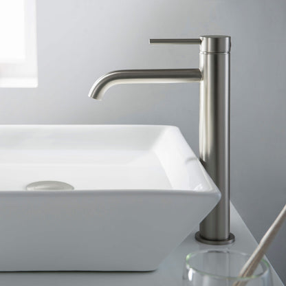 Halo Single Handle Bathroom Vessel Sink Faucet with Pop Up Drain