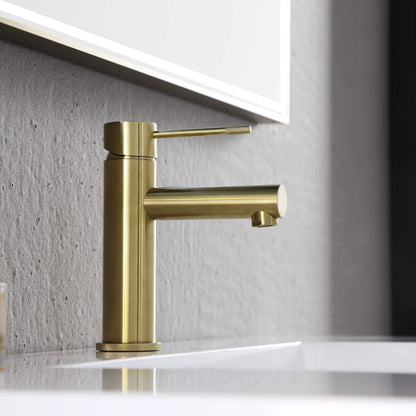 Verona Single Handle Bathroom Vanity Sink Faucet with Pop Up Drain
