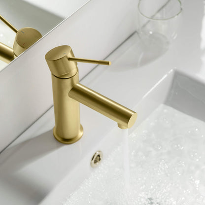 Verona Single Handle Bathroom Vanity Sink Faucet with Pop Up Drain