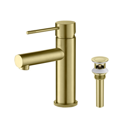 Verona Single Handle Bathroom Vanity Sink Faucet with Pop Up Drain