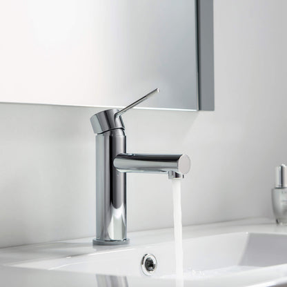 Verona Single Handle Bathroom Vanity Sink Faucet with Pop Up Drain