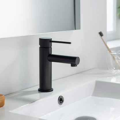 Verona Single Handle Bathroom Vanity Sink Faucet with Pop Up Drain