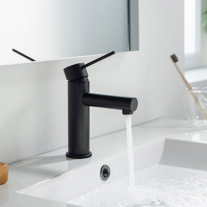 Verona Single Handle Bathroom Vanity Sink Faucet with Pop Up Drain
