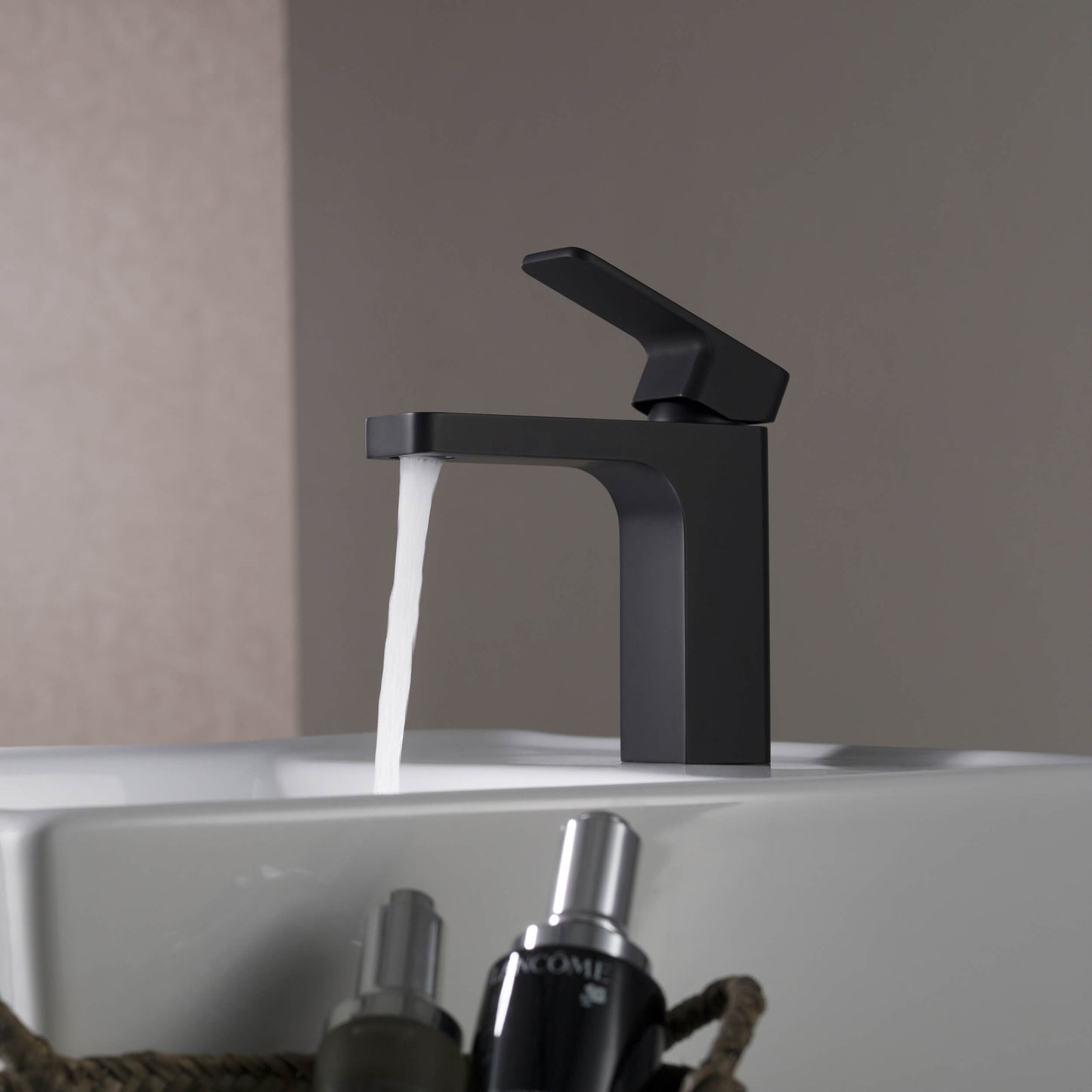 Fusion Single Handle Bathroom Vanity Sink Faucet with Pop Up Drain
