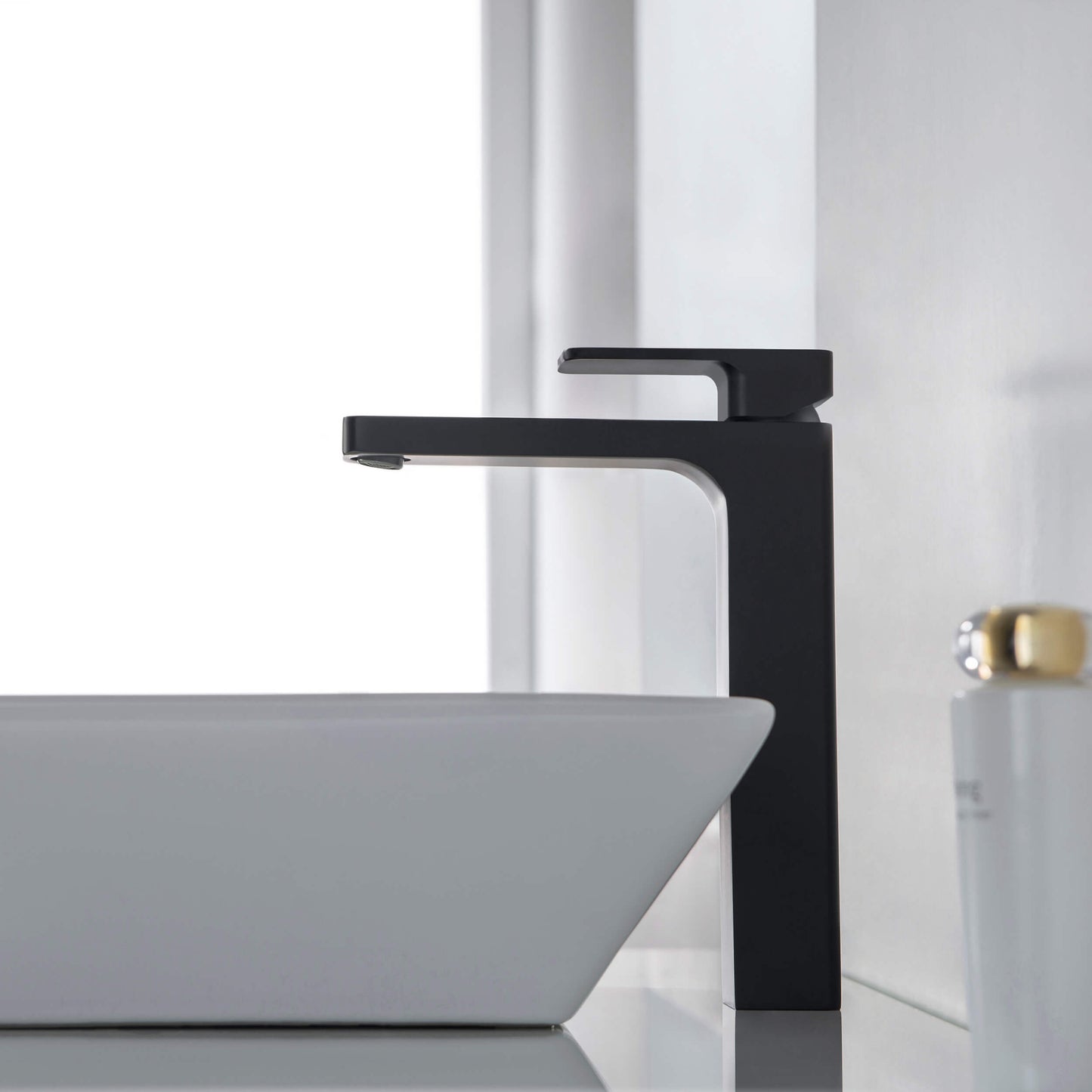 Fusion Single Handle Bathroom Vessel Sink Faucet with Pop Up Drain