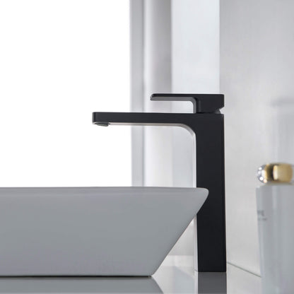 Fusion Single Handle Bathroom Vessel Sink Faucet with Pop Up Drain