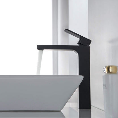 Fusion Single Handle Bathroom Vessel Sink Faucet with Pop Up Drain