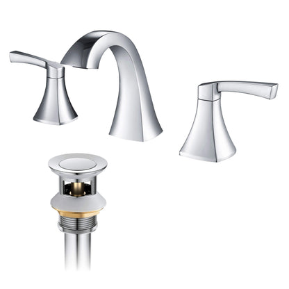 Vermont 8" Widespread Bathroom Sink Faucet with Drain Assembly