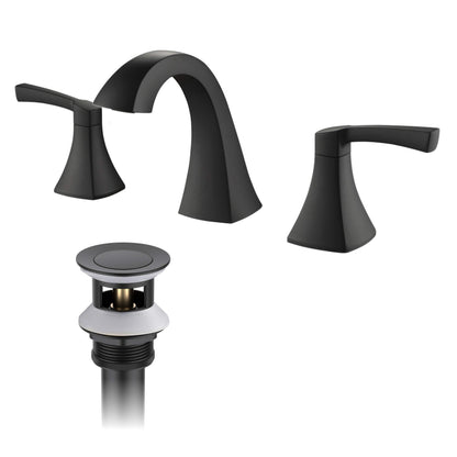 Vermont 8" Widespread Bathroom Sink Faucet with Drain Assembly