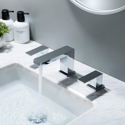 Quadra 8" Widespread Bathroom Sink Faucet with Drain Assembly