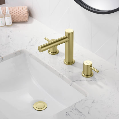 Halo 8" Widespread Bathroom Sink Faucet with Drain Assembly