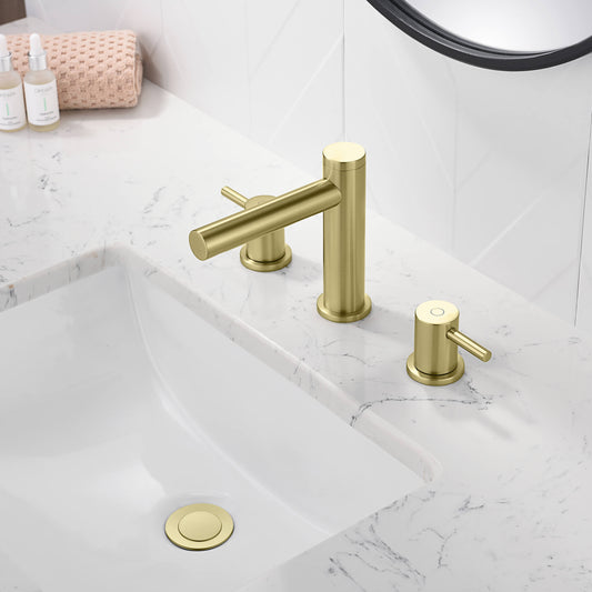 Halo 8" Widespread Bathroom Sink Faucet with Drain Assembly