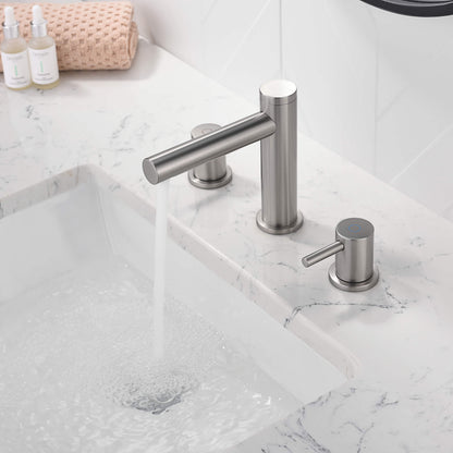 Halo 8" Widespread Bathroom Sink Faucet with Drain Assembly